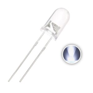 White light 5mm Round Light Emitting Diode LED Lamp for Arduino