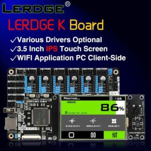 LERDGE K hovedkort for 3d printer med skjerm mm.