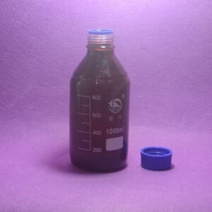 Amber Brown Reagent bottle with cap autoclavable