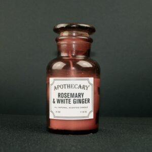 Duftelys Apoteker glass Rosemary&whiteginger