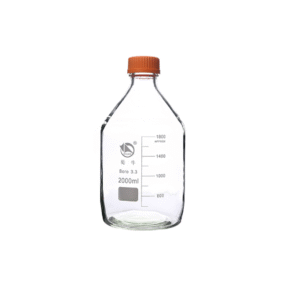 Clear Reagent bottle with cap autoclavable,heavy wall,lab glassware 2000mL