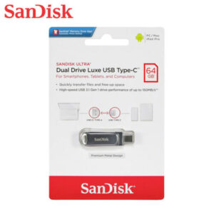 SanDisk USB 3.1 64GB USB type C linux OS med 4stk DVD