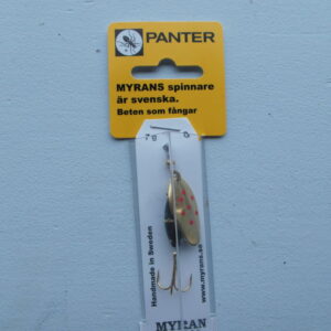 Myrans Spinner Panter gull rød 7g