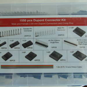 1550 stk sett elektriske kontakter 2,54mm