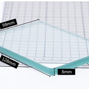 Glassplate 128x98x8mm