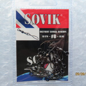 Søvik sortoks swivel med hempe str 8