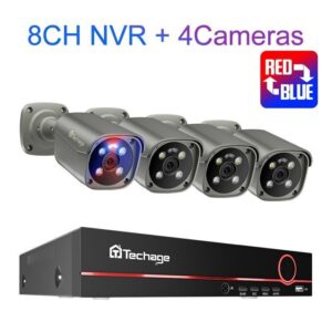 Techage 4x POE Camera 8MP with recorder