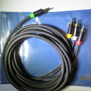 Aux 3.5mm to 3RCA Audio Video Cable 3 meter