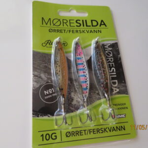 Møresilda ørret ferskvann 3 stk 10 gram