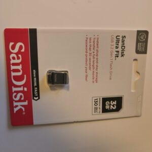 SanDisk USB 3.1 Ultra Fit 32GB forseglet