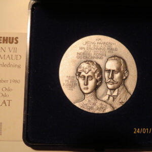 Kong Haakon & Dronning Maud minnemedalje i sølv