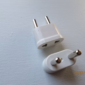 Hvit Us til Eu adapter plugg