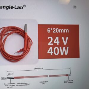 Ceramic Cartridge Heater for 3D Printer 24V